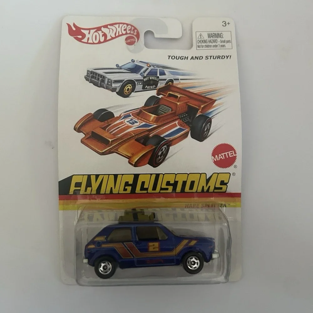 Hot Wheels Flying Customs Hare Splitter Blue 2 Tough & Sturdy Diecast 1:64